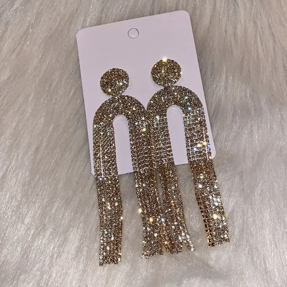 CZ Statement Earrings - Picture 5 of 5